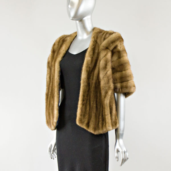 Autumn Haze Mink Fur Stole - One Size Fits All