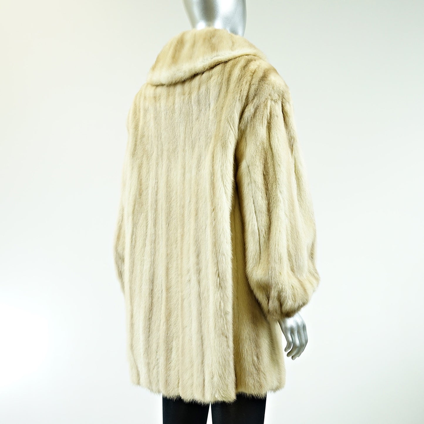 Pearl Mink Fur Stroller - Size L