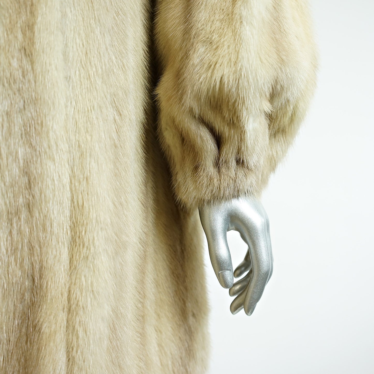 Pearl Mink Fur Stroller - Size L