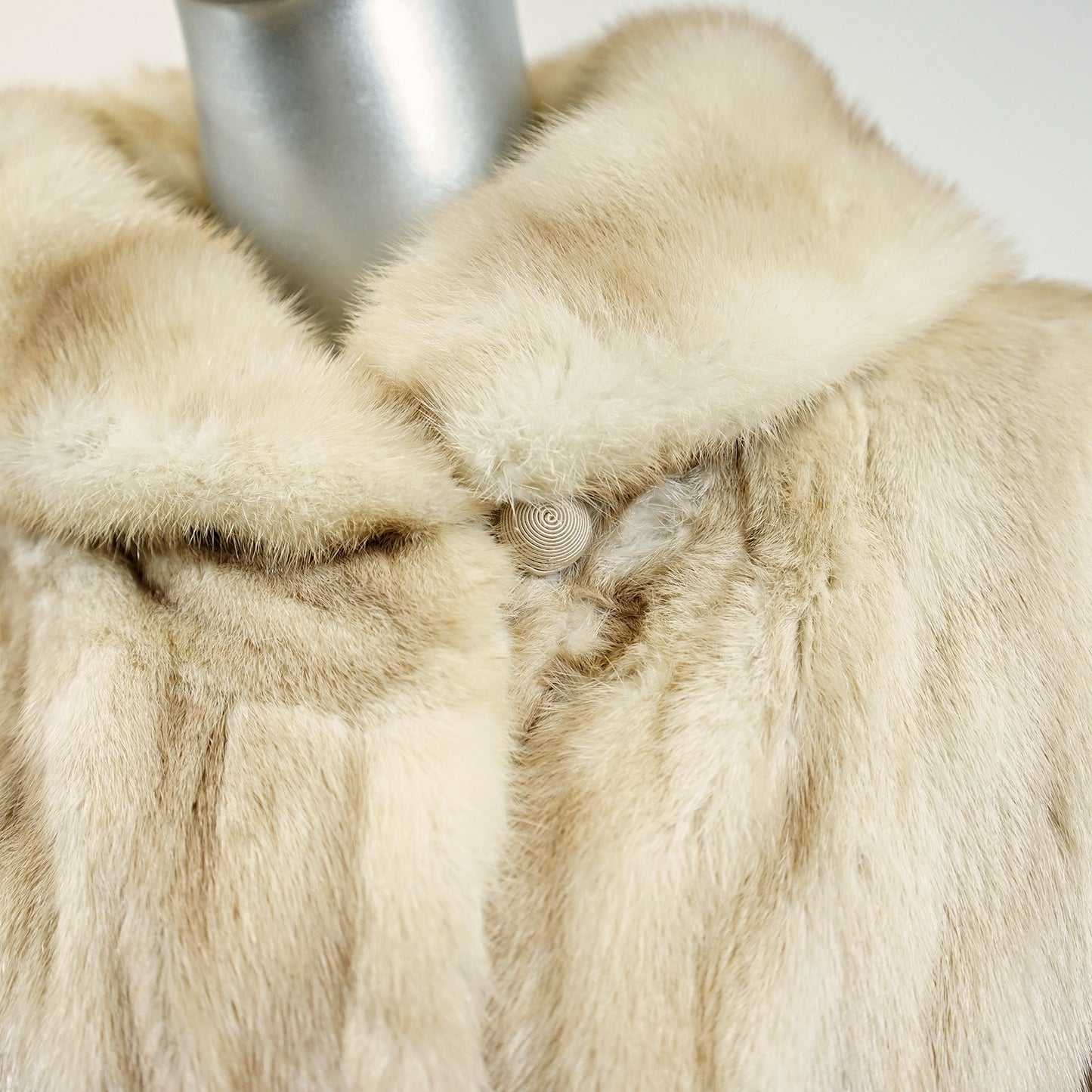 Pearl Mink Fur Stroller - Size L