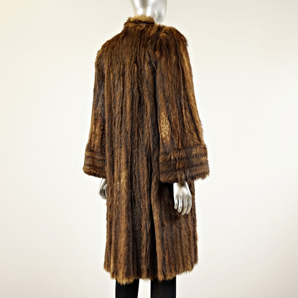 Muskrat Fur Coat - Size S - Pre-Owned