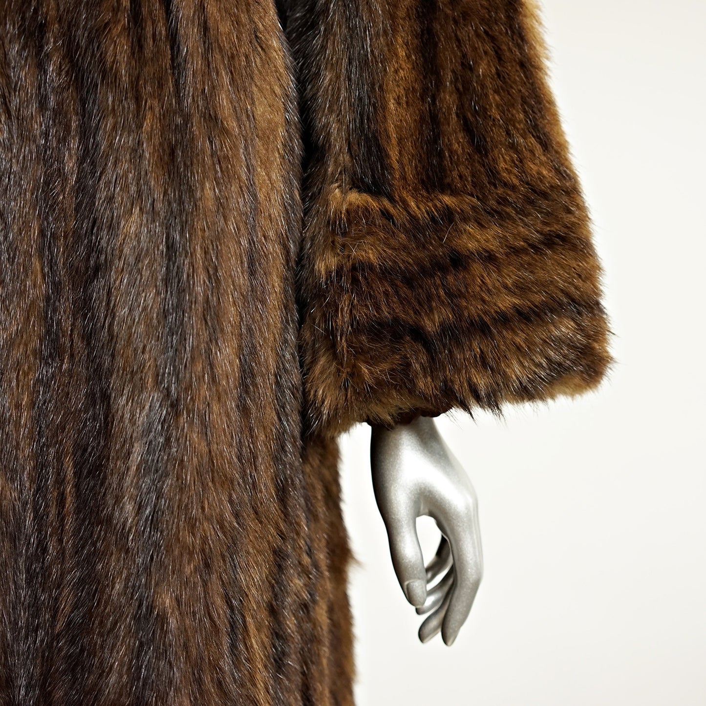 Muskrat Fur Coat - Size S