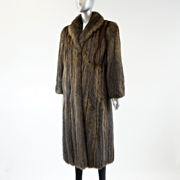 Opossum Fur Coat - Size S/M - Pre-Owned