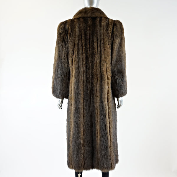 Opossum Fur Coat - Size S/M - Pre-Owned