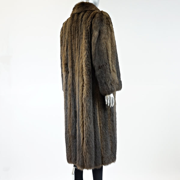 Opossum Fur Coat - Size S/M - Pre-Owned