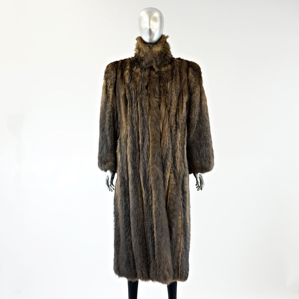 Opossum Fur Coat - Size S/M - Pre-Owned