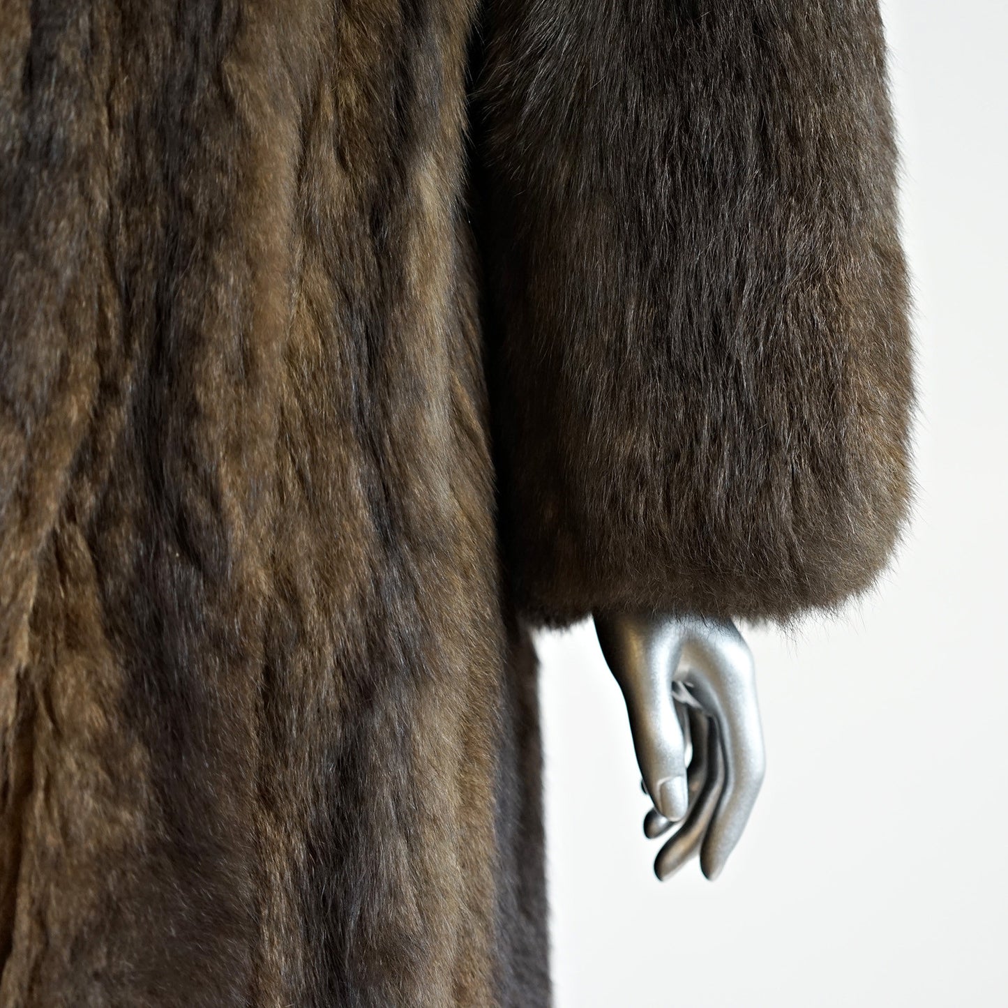 Opossum Fur Coat - Size S