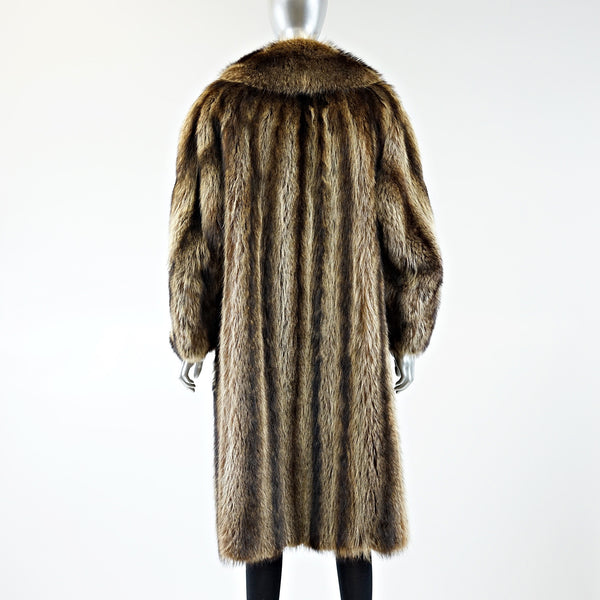 Raccoon Fur Coat - Size S - Pre-Owned