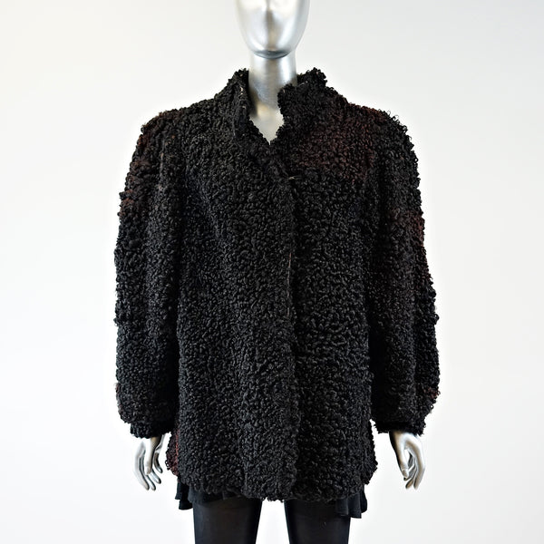 Persian Lamb Fur Jacket - Size M - Pre-Owned