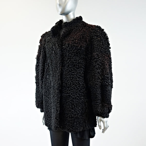 Persian Lamb Fur Jacket - Size M - Pre-Owned