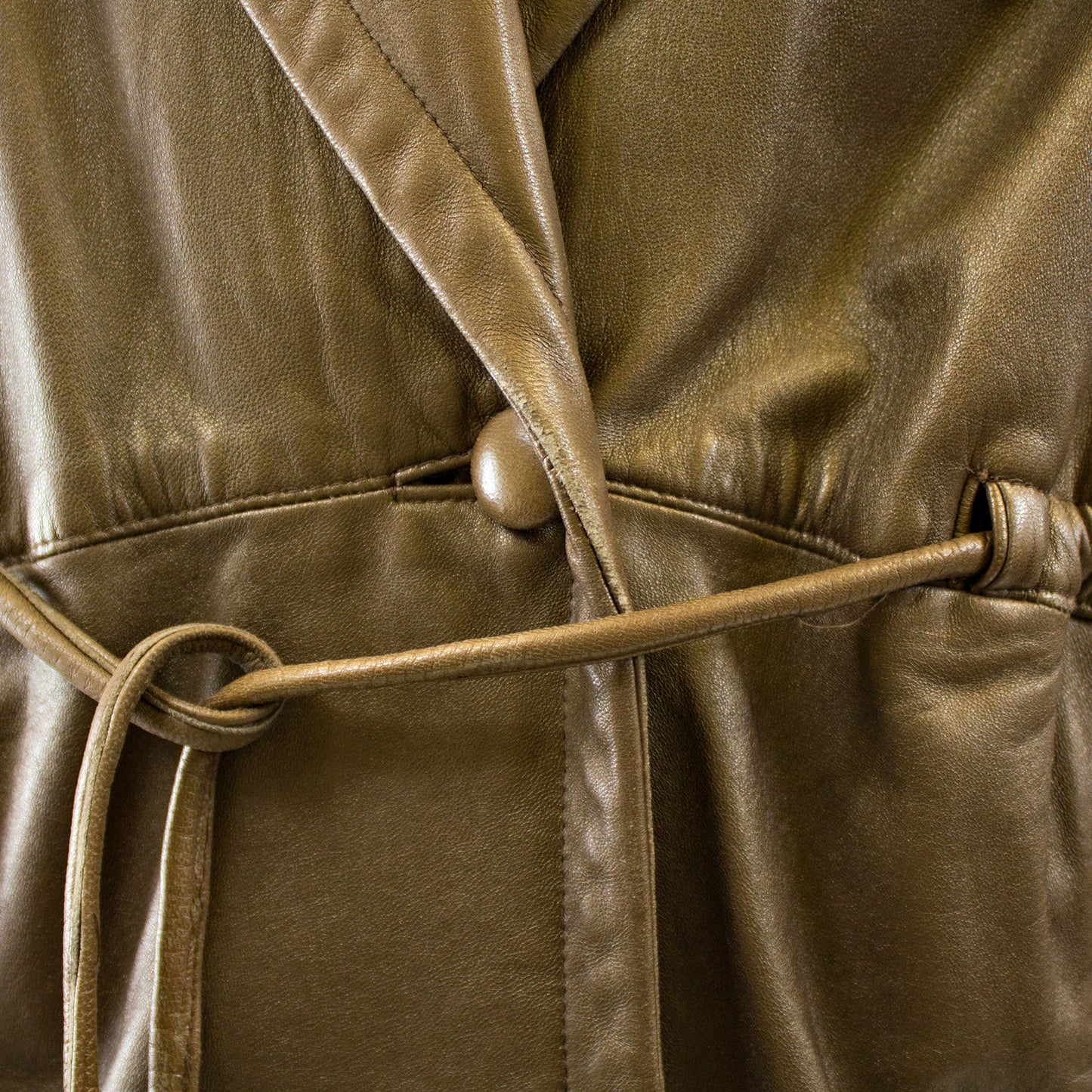 Bronze Leather Jacket - Size M