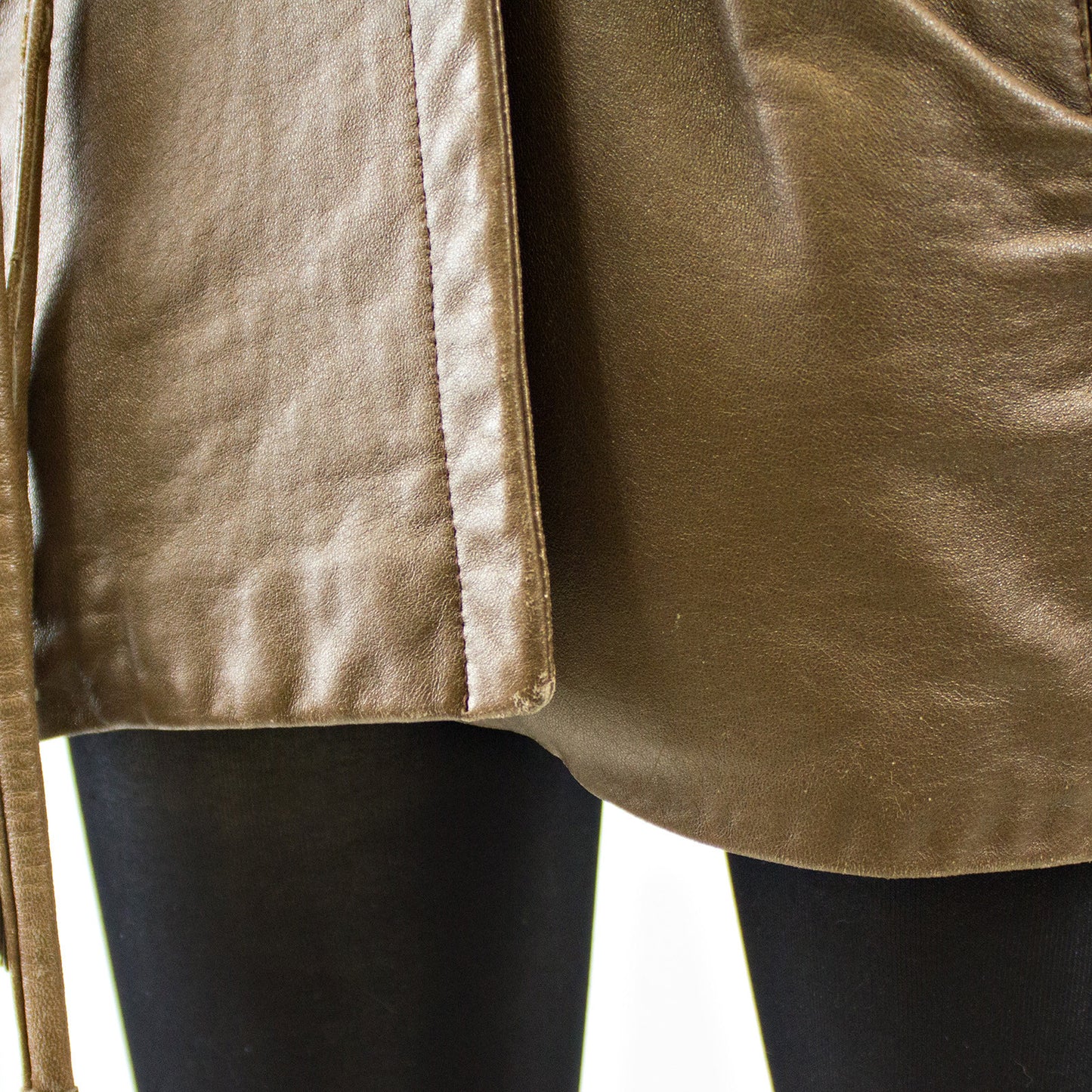 Bronze Leather Jacket - Size M