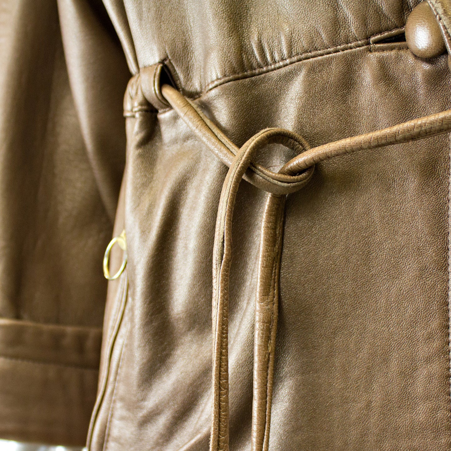 Bronze Leather Jacket - Size M