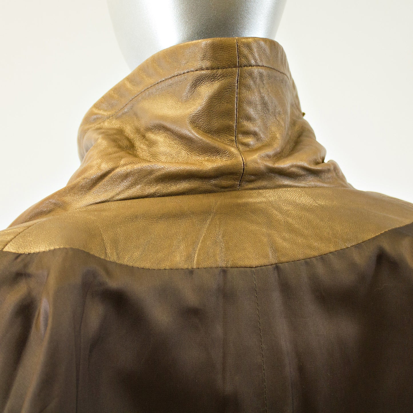 Bronze Leather Jacket - Size M