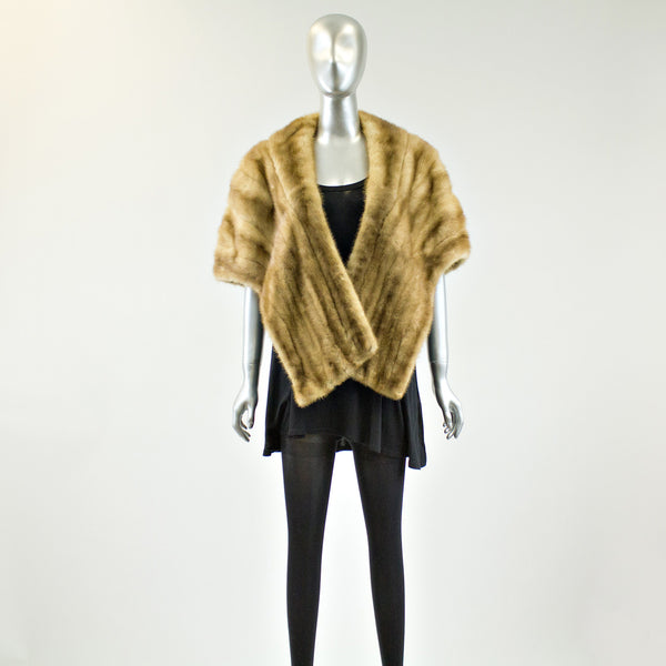 Autumn Haze Mink Fur Stole - One Size Fits All - Pre-Owned