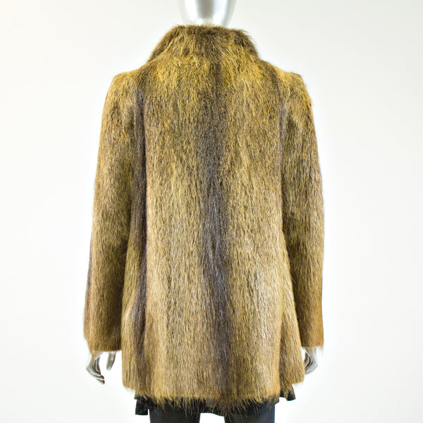 Nutria Fur Jacket - Size S - Pre-Owned