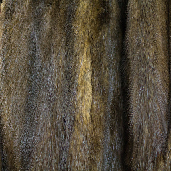 Muskrat Fur 7/8 Coat - Size M/L - Pre-Owned