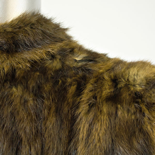 Muskrat Fur 7/8 Coat - Size M/L - Pre-Owned