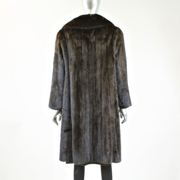Ranch Mink Fur Coat - Size S - Pre-Owned