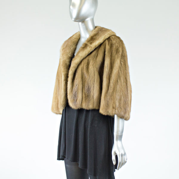 Autumn Hare Mink Fur Short Jacket - Size S