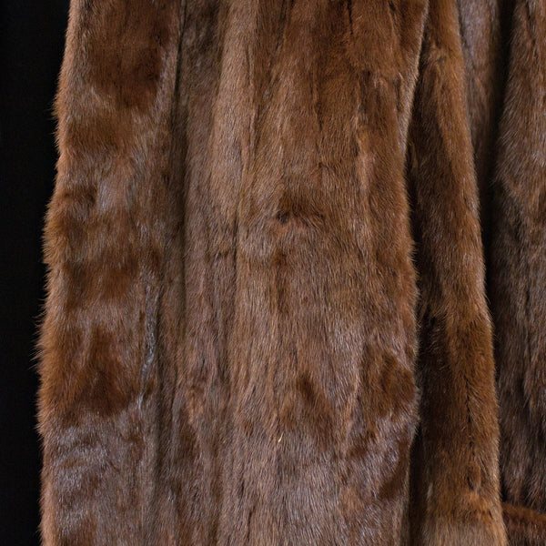 Dyed Red Ermine Fur Jacket - Size S
