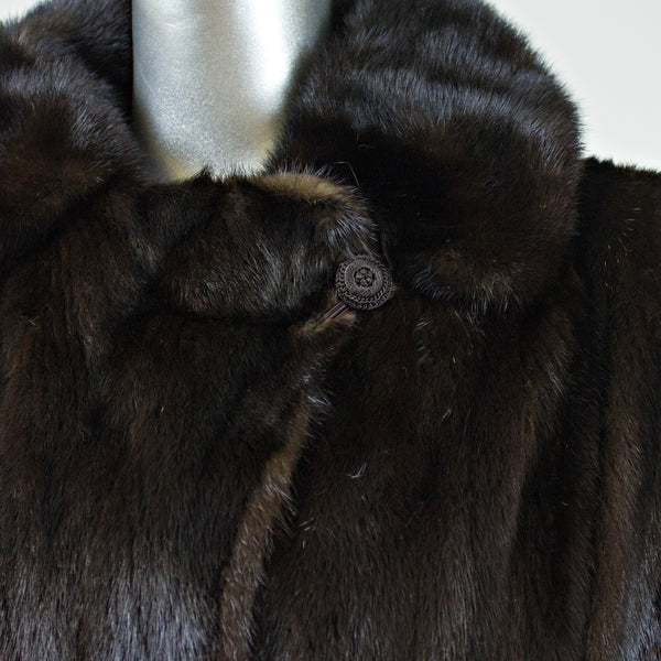 Mahogany Mink Coat - Size S