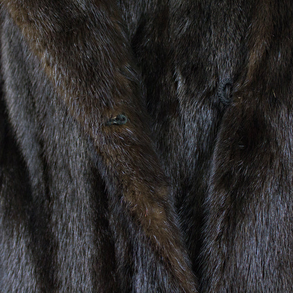 Mahogany Mink Coat - Size S