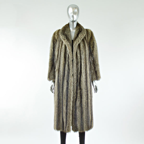 Raccoon Fur Coat - Size S