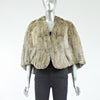 Silver Squirrel Fur Stole - One Size Fits All