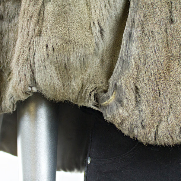 Silver Squirrel Fur Stole - One Size Fits All