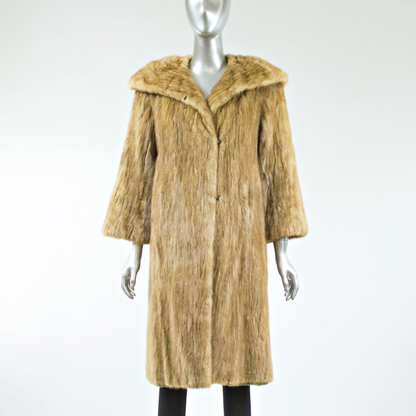 Autumn Haze Mink Fur Sections Coat - Size S