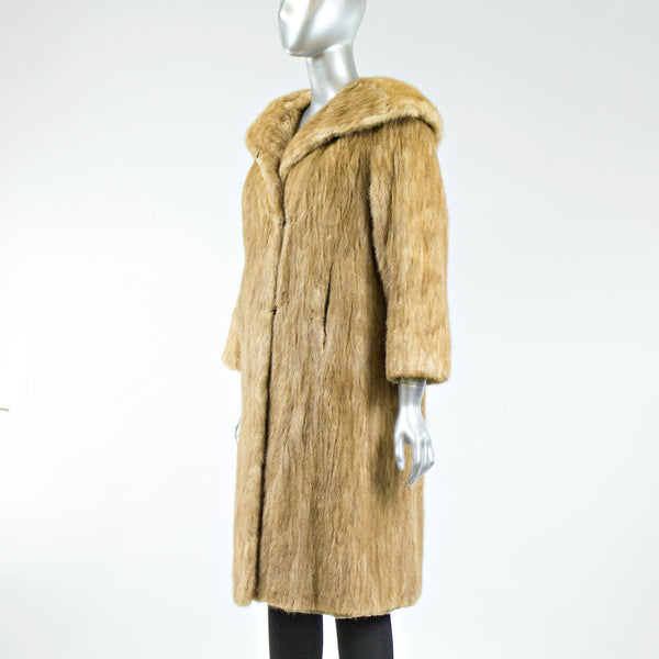 Autumn Haze Mink Fur Sections Coat - Size S