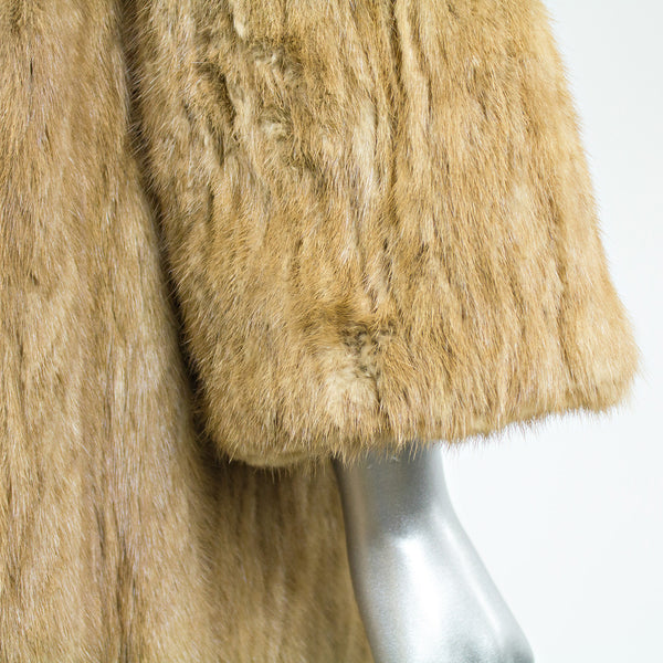 Autumn Haze Mink Fur Sections Coat - Size S