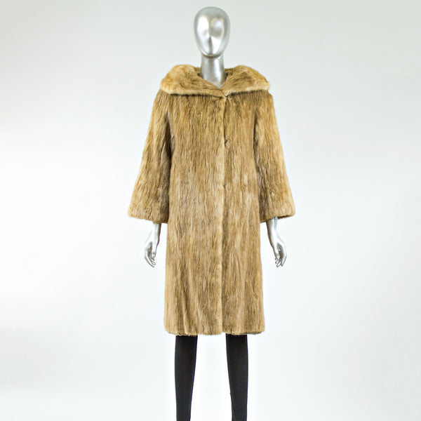 Autumn Haze Mink Fur Sections Coat - Size S