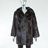 Dark Mahogany Mink Fur Jacket - Size S