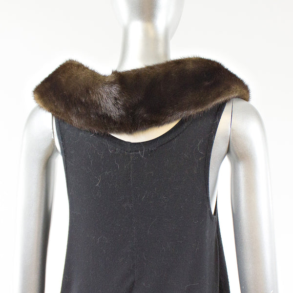 Collar Mahogany Mink Fur- One Size Fits All
