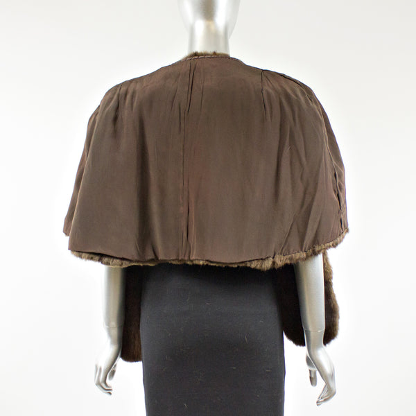 Brown Squirrel Fur Stole - One Size Fits All