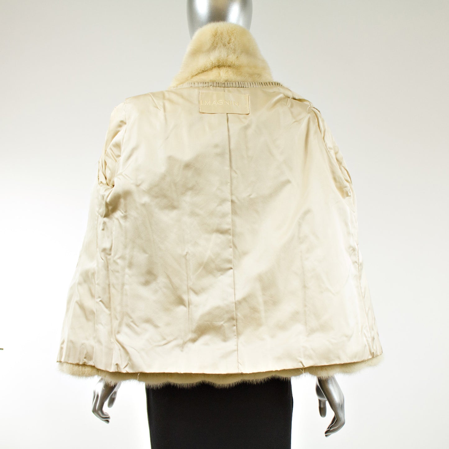 Pearl Mink Fur Jacket - Size S