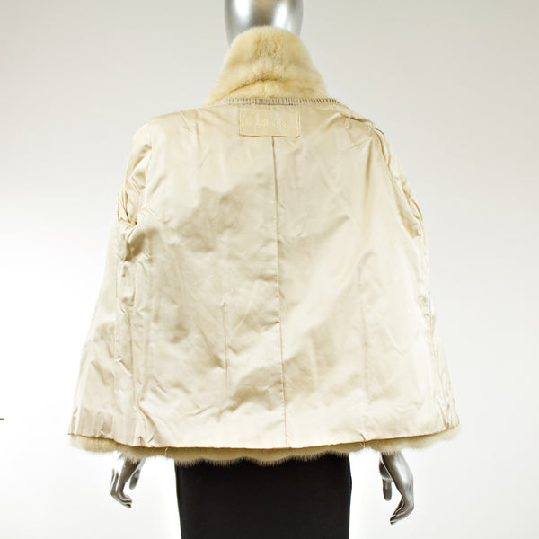 Pearl Mink Fur Jacket - Size S