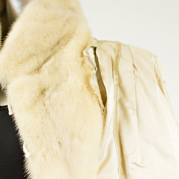 Pearl Mink Fur Jacket - Size S