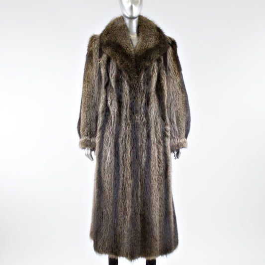 Raccoon Fur Coat - Size M