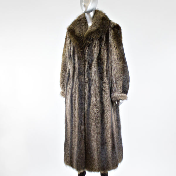 Raccoon Fur Coat - Size M