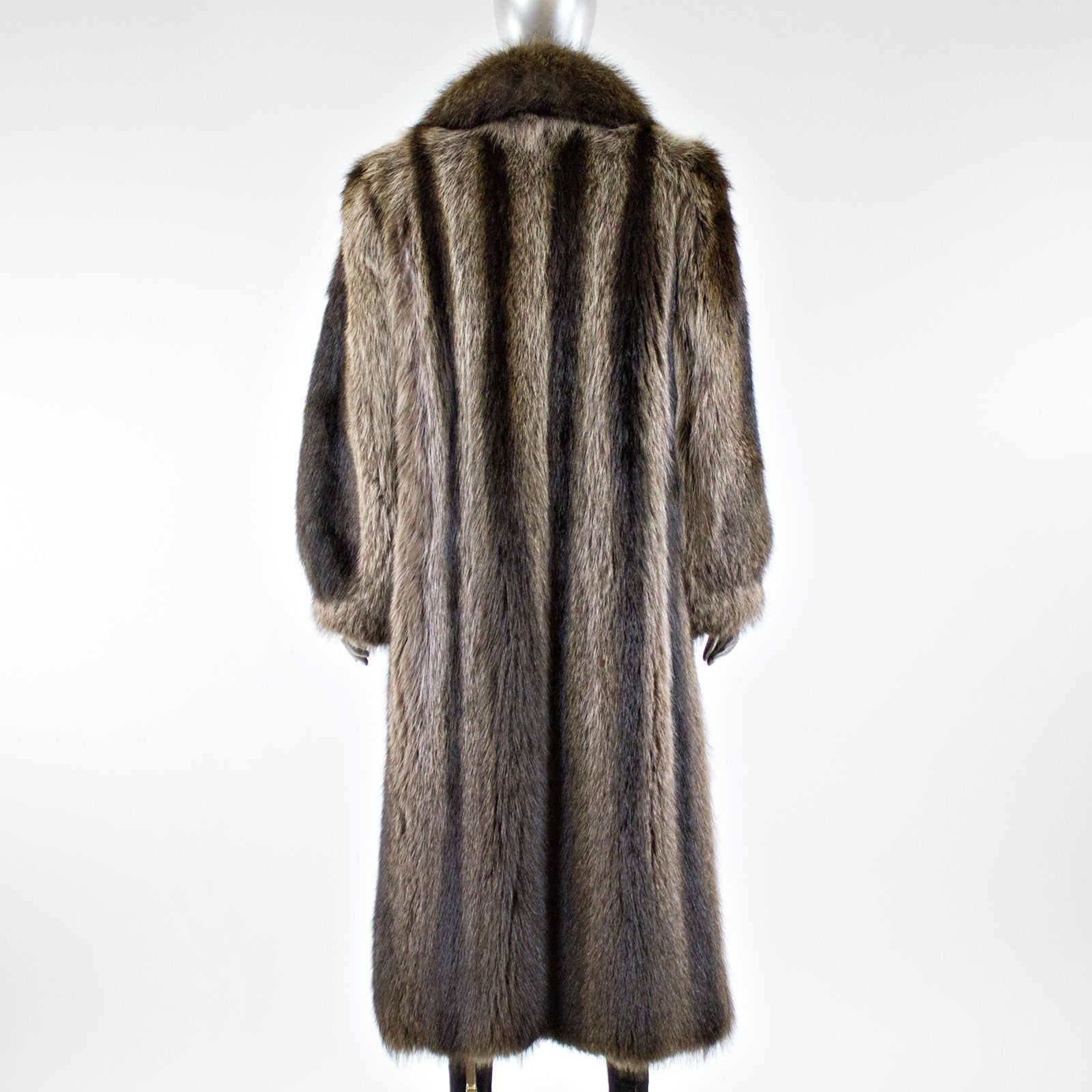 Mens racoon fur online coat