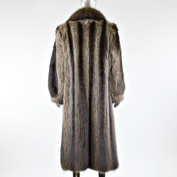 Raccoon Fur Coat - Size M