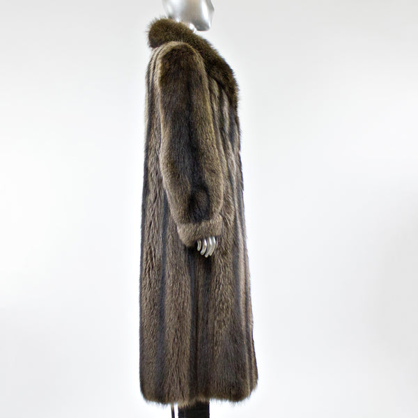 Raccoon Fur Coat - Size M