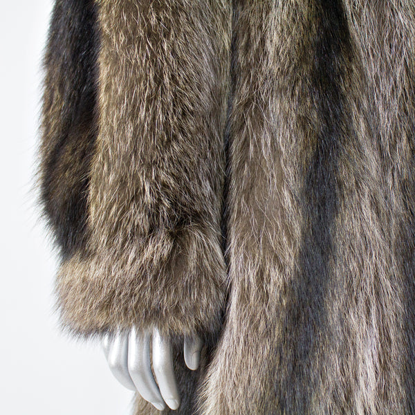 Raccoon Fur Coat - Size M