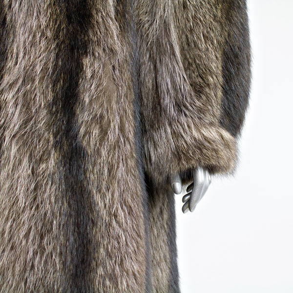 Raccoon Fur Coat - Size M