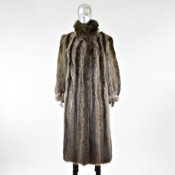 Raccoon Fur Coat - Size M