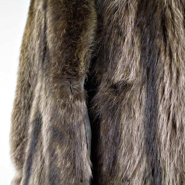 Raccoon Fur Coat - Size M