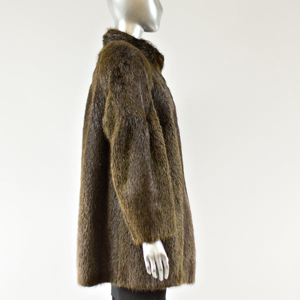 Beaver Fur Jacket - Size S